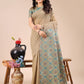 Shree Shyam Fashion Beige Cotton Woven Zari Work Traditional Tassel Saree