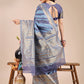 Shree Shyam Fashion Blue Cotton Woven Zari Work Traditional Tassel Saree