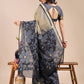 Shree Shyam Fashion Cream & Black Cotton Woven Zari Work Traditional Tassel Saree