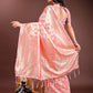 Shree Shyam Fashion Peach Linen Cotton Saree - Elegant Simplicity for Everyday Grace
