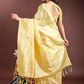 Shree Shyam Fashion Yellow Linen Cotton Saree - Elegant Simplicity for Everyday Grace