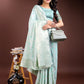 Shree Shyam Fashion Sea Green Linen Cotton Saree - Elegant Simplicity for Everyday Grace