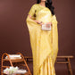 Shree Shyam Fashion Elegant Yellow Cotton Saree with Golden Zari Work - Graceful Comfort for Everyday & Festive Wear