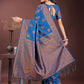 Astita Majestic Royal Blue Banarasi Silk Saree with Golden Zari - Timeless Indian Ethnic Elegance for Weddings & Festive Occasions | Swadesiicart