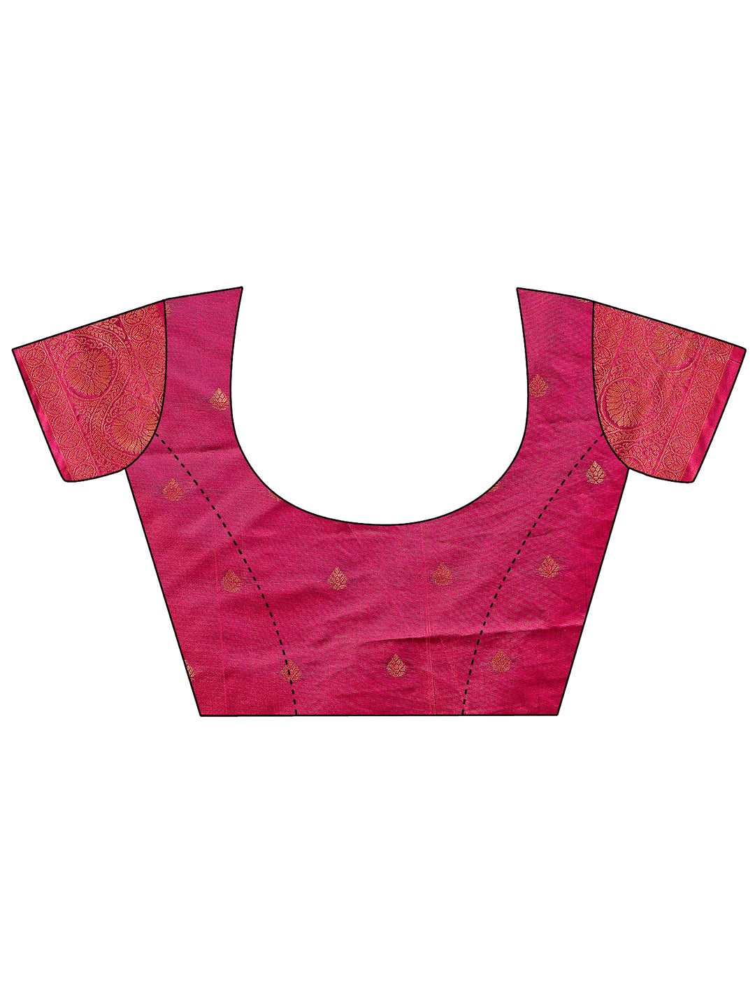 Astita Majestic Magenta Banarasi Silk Saree with Golden Zari - Timeless Indian Ethnic Elegance for Weddings & Festive Occasions | Swadesiicart