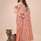 Shree Shyam Fashion Elegant Cream Jacquard Linen Cotton Saree with Traditional Multicolor Weave & Tassel Pallu - Festive & Casual Wear for Women