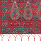 Shree Shyam Fashion Elegant Red Jacquard Linen Cotton Saree with Traditional Multicolor Weave & Tassel Pallu - Festive & Casual Wear for Women