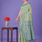Shree Shyam Fashion Light Green & Green Lichi Silk Saree with Rich Woven Border and Zigzag Pattern - Wedding & Festive Wear
