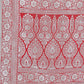 Shree Shyam Fashion Peach & Red Lichi Silk Saree with Rich Woven Border and Zigzag Pattern - Wedding & Festive Wear