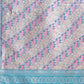 Shree Shyam Fashion Radiant Light Pink Silk Saree with Pink & Blue Floral Pattern - Perfect for Weddings & Festive Glamour