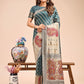 Shree Shyam Fashion Grace in Every Thread - Sea Green & Beige Linen Cotton Saree with Royal Paisley Charm