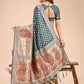 Shree Shyam Fashion Grace in Every Thread - Sea Green & Beige Linen Cotton Saree with Royal Paisley Charm