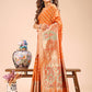 Shree Shyam Fashion Grace in Every Thread - Mustard & Beige Linen Cotton Saree with Royal Paisley Charm