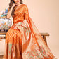 Shree Shyam Fashion Grace in Every Thread - Mustard & Beige Linen Cotton Saree with Royal Paisley Charm