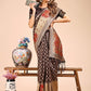 Shree Shyam Fashion Grace in Every Thread - Brown & Beige Linen Cotton Saree with Royal Paisley Charm