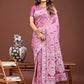 Shree Shyam Fashion Graceful Pink Printed Saree - A Symphony of Culture and Feminine Charm
