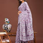 Shree Shyam Fashion Graceful Purple Printed Saree - A Symphony of Culture and Feminine Charm