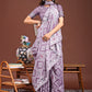 Shree Shyam Fashion Graceful Purple Printed Saree - A Symphony of Culture and Feminine Charm
