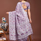 Shree Shyam Fashion Graceful Purple Printed Saree - A Symphony of Culture and Feminine Charm