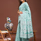 Shree Shyam Fashion Graceful Sea Green Printed Saree - A Symphony of Culture and Feminine Charm