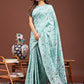 Shree Shyam Fashion Graceful Sea Green Printed Saree - A Symphony of Culture and Feminine Charm