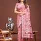 Shree Shyam Fashion Graceful Peach Printed Saree - A Symphony of Culture and Feminine Charm