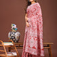 Shree Shyam Fashion Graceful Peach Printed Saree - A Symphony of Culture and Feminine Charm