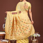Shree Shyam Fashion Elegant Yellow Woven Work Saree - A Whiff of Tradition Wrapped in Grace