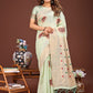 Shree Shyam Fashion Elegant Light Green Woven Work Saree - A Whiff of Tradition Wrapped in Grace
