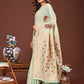 Shree Shyam Fashion Elegant Light Green Woven Work Saree - A Whiff of Tradition Wrapped in Grace