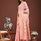 Shree Shyam Fashion Elegant Pink Woven Work Saree - A Whiff of Tradition Wrapped in Grace