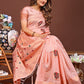 Shree Shyam Fashion Elegant Pink Woven Work Saree - A Whiff of Tradition Wrapped in Grace