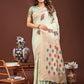 Shree Shyam Fashion Light Green Jacquard Saree with Tassels - Radiate Soft Elegance and Timeless Beauty