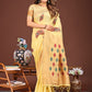Shree Shyam Fashion Yellow Jacquard Saree with Tassels - Radiate Soft Elegance and Timeless Beauty