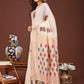 Shree Shyam Fashion White Jacquard Saree with Tassels - Radiate Soft Elegance and Timeless Beauty