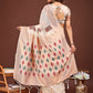 Shree Shyam Fashion White Jacquard Saree with Tassels - Radiate Soft Elegance and Timeless Beauty