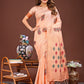 Shree Shyam Fashion Orange Jacquard Saree with Tassels - Radiate Soft Elegance and Timeless Beauty