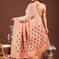 Shree Shyam Fashion Orange Jacquard Saree with Tassels - Radiate Soft Elegance and Timeless Beauty