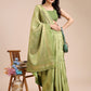 Astita Light Green Banarasi silk Woven Zari Work Traditional Tassel Saree | Swadesiicart