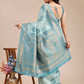 Astita Sea Green Banarasi silk Woven Zari Work Traditional Tassel Saree | Swadesiicart