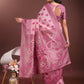 Shree Shyam Fashion Stylish Light Pink Linen Cotton Saree with Woven Design - Lightweight Elegance for Everyday Grace