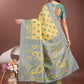 Shree Shyam Fashion Stylish Yellow Linen Cotton Saree with Woven Design - Lightweight Elegance for Everyday Grace