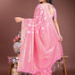 Shree Shyam Fashion Pink Cotton Woven Zari Work Traditional Tassel Saree