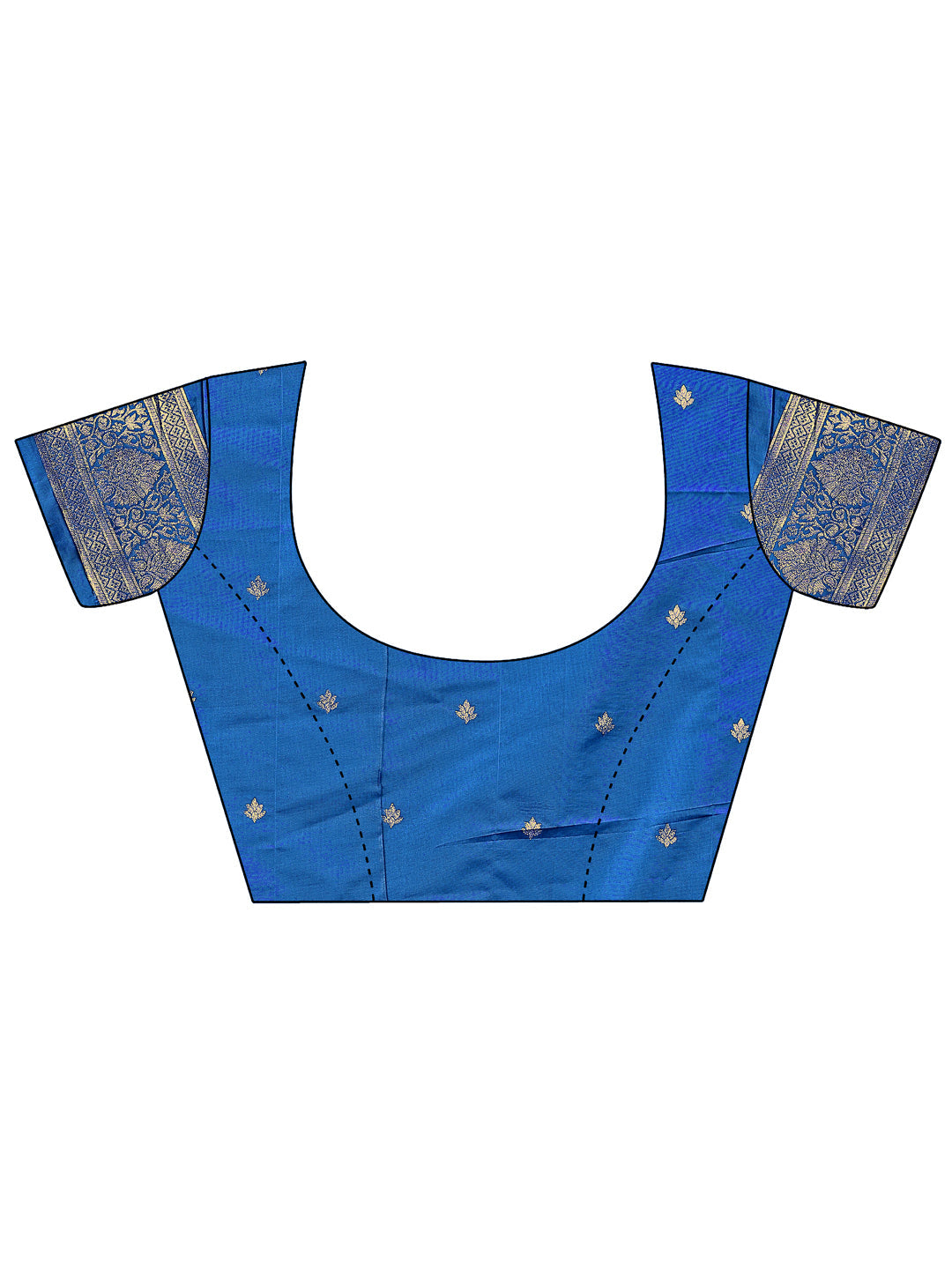 Astita Graceful Royal Blue Banarasi Silk Saree with Silver Zari - Perfect Ethnic Wear for Weddings & Festive Moments | Swadesiicart