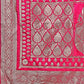 Astita Graceful Magenta Banarasi Silk Saree with Silver Zari - Perfect Ethnic Wear for Weddings & Festive Moments | Swadesiicart