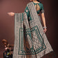 Astita Graceful Green Banarasi Silk Saree with Silver Zari - Perfect Ethnic Wear for Weddings & Festive Moments | Swadesiicart
