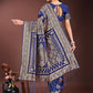 Astita Graceful Navy Blue Banarasi Silk Saree with Silver Zari - Perfect Ethnic Wear for Weddings & Festive Moments | Swadesiicart