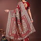 Astita Graceful Maroon Banarasi Silk Saree with Silver Zari - Perfect Ethnic Wear for Weddings & Festive Moments | Swadesiicart