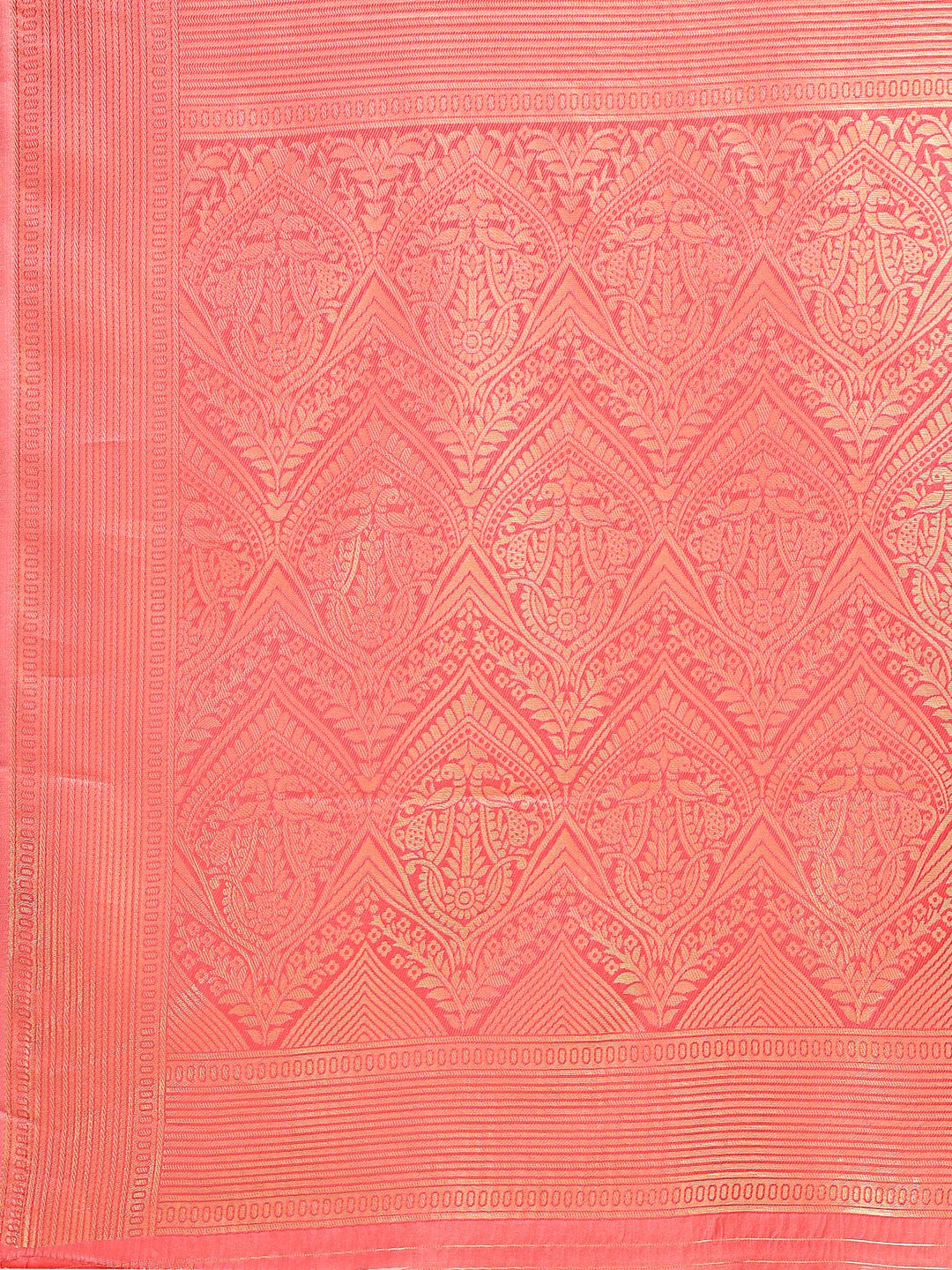 Astita Yellow & Red Banarasi silk Woven Zari Work Traditional Tassel Saree | Swadesiicart