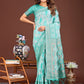 Shree Shyam Fashion Radiant Sea Green Linen Cotton Patola Saree - Where Tradition Dances with Elegance